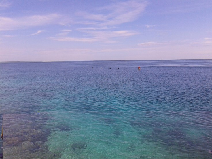 Ini posisi di mana saya mulai turun ke bawah air.