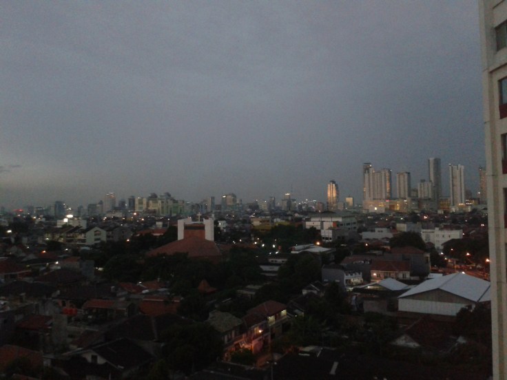 Pemandangan dari lantai 8 Hotel Santika Premierre Jakarta