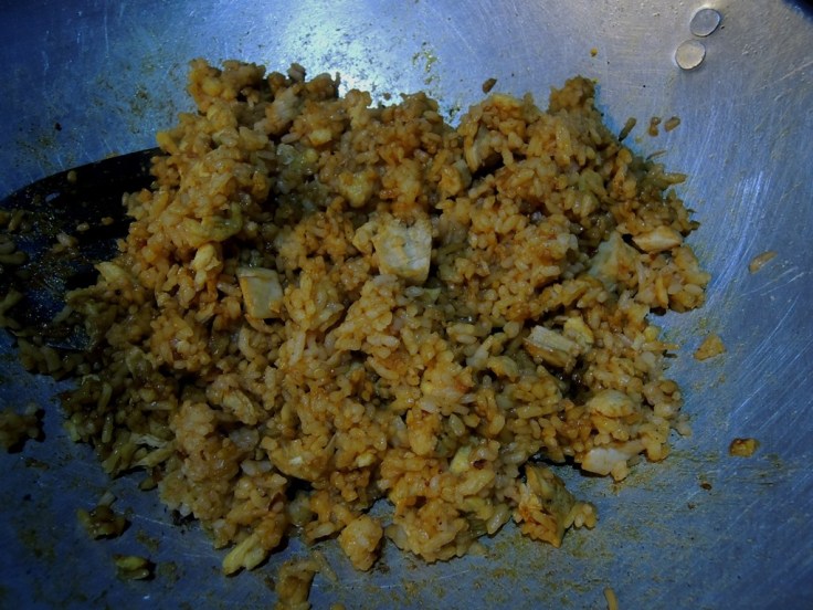 Penampakan Nasi Goreng pas masih di wajan :D