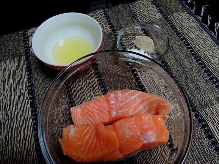 Salmon Grilled with Olive Oil 1