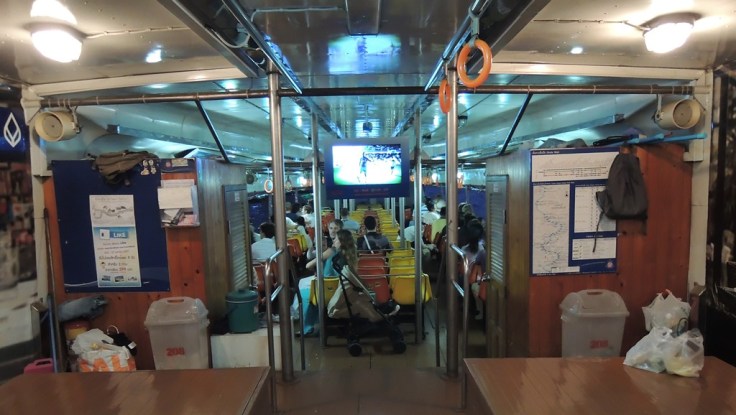 Inside the ferry. not bad, huh?