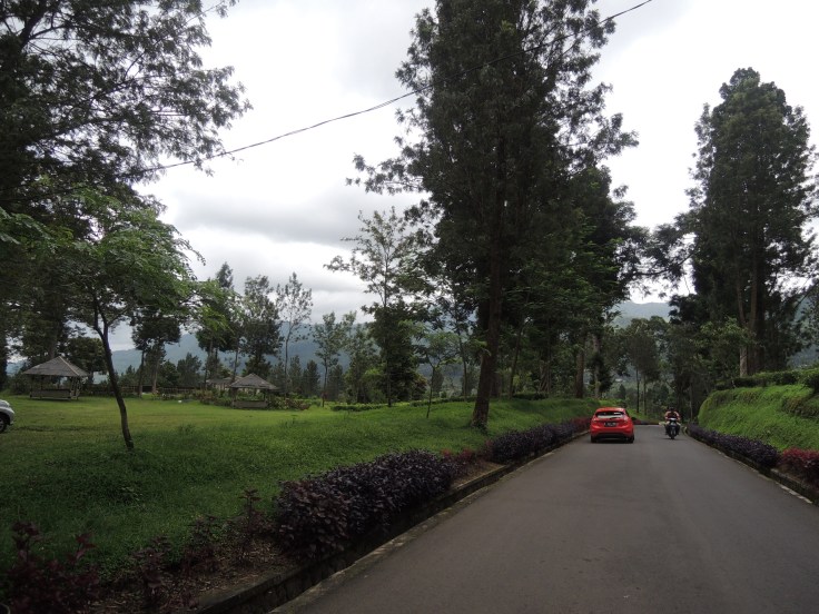 Memasuki areal Agrowisata Gunung Mas. Jalannya mulus